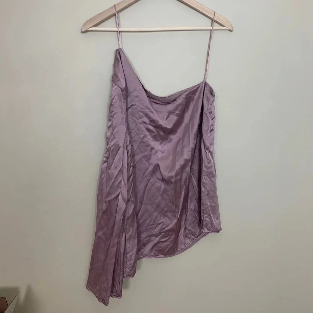 Parker • Ripley One Shoulder Silk Blouse - Picture 3 of 8